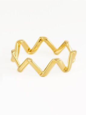 18k Gold Filled Midi-Zigzag Ring